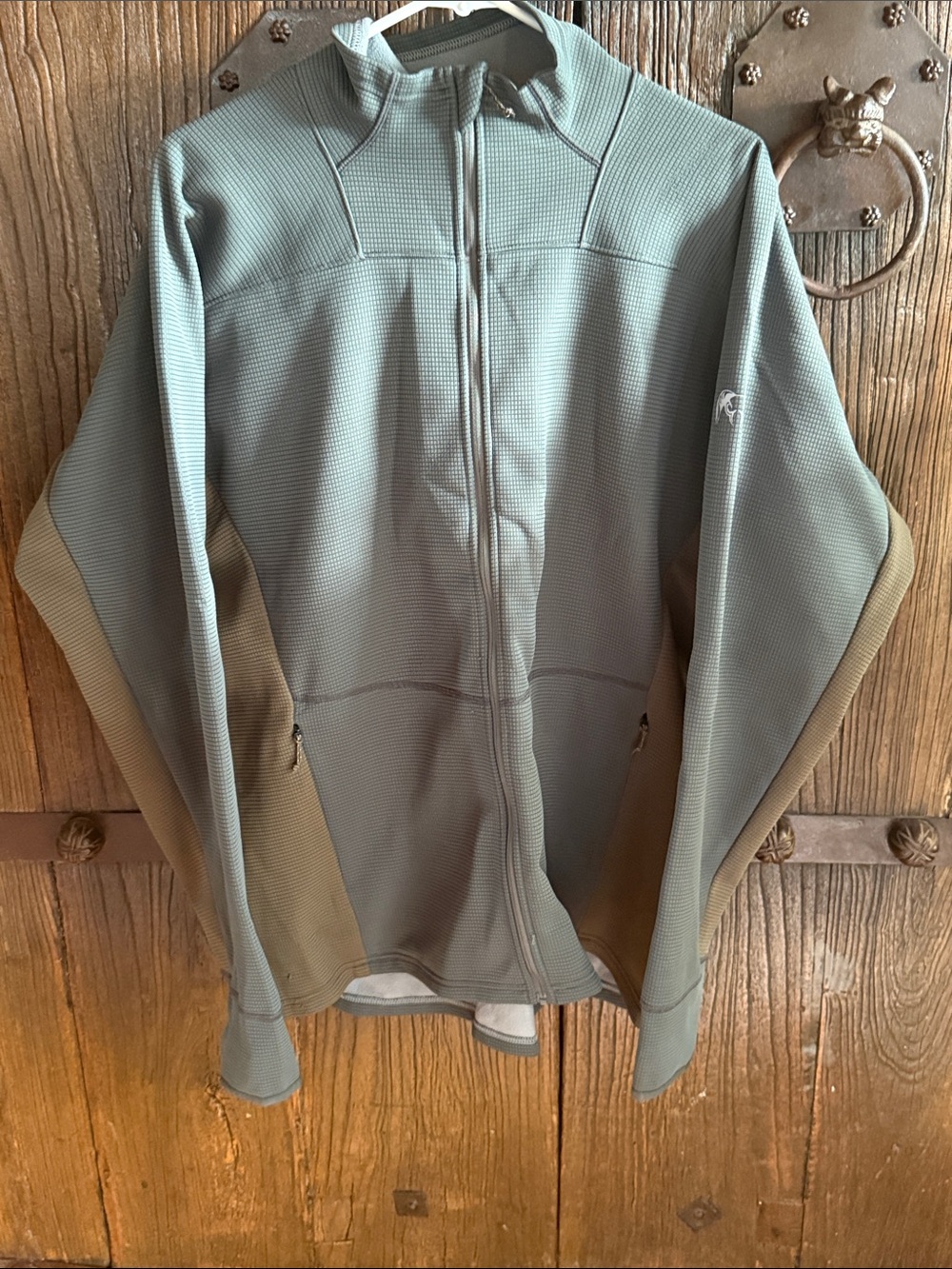 KUIU Men's Olive & Tan Performance Zip Jacket